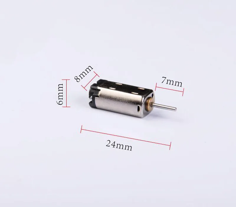 5PCS Micro DC K20 RC Car Motor Solar Drive 1x7mm Shaft 24x8x6mm 3V 0.03A DIY Toy Spare Parts for Boat Model | Игрушки и хобби
