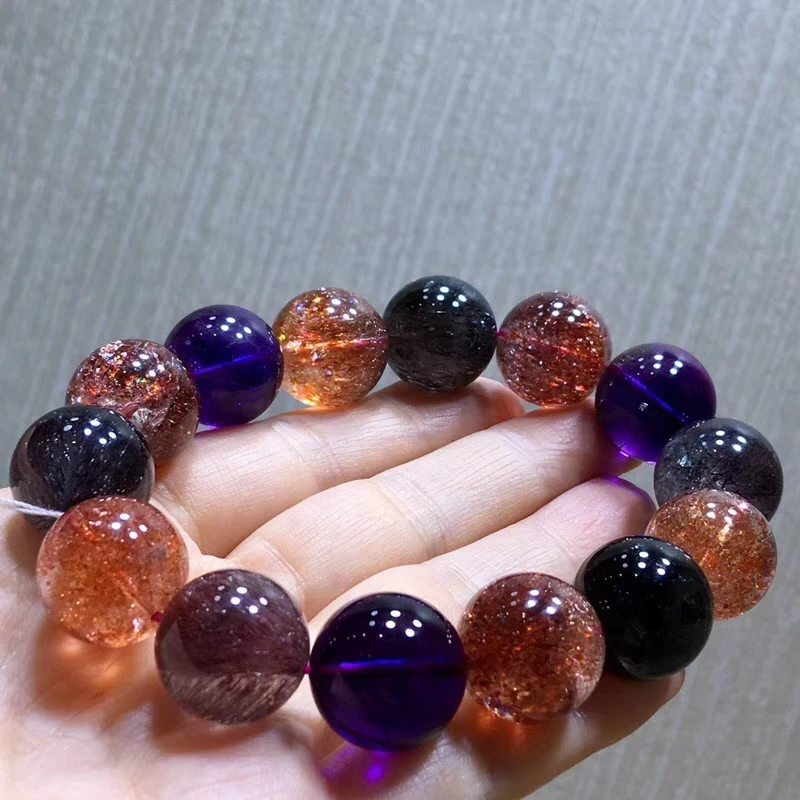 Сертификат натуральный Super Seven 7 Lepidocrocite кварцевый рутилированный Кристальный