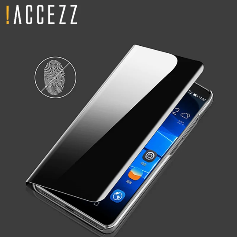 ! ACCEZZ 3D зеркальный умный флип чехол для телефона полностью защитный Huawei Mate 8 9 Pro с