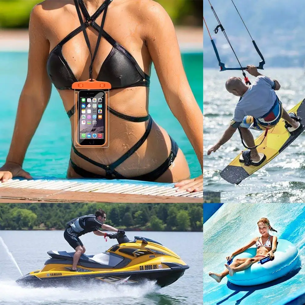 Открытый водонепроницаемый мешок универсиал 6 дюймов Чехол для мобильного