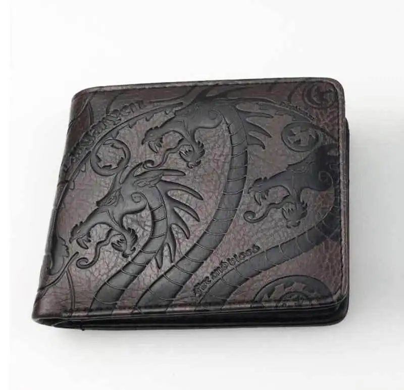 Pattern 3 Black Мужской из искусственной кожи винтажные кошельки Песнь Льда и Огня и Игры престолов молнии портмоне кредитный банк кошелек с отделами для карт - Цвет: Pattern 3 Black