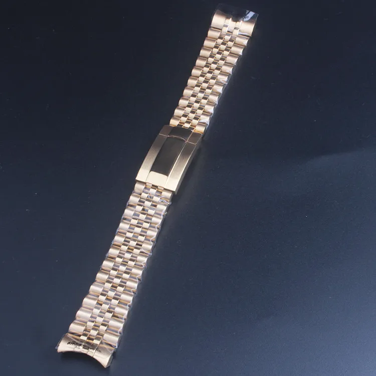 High quality Silver 316L Stainless Steel WatchBand 20mm Solid Band Bracelet For Dateadjust Oysterflex | Наручные часы