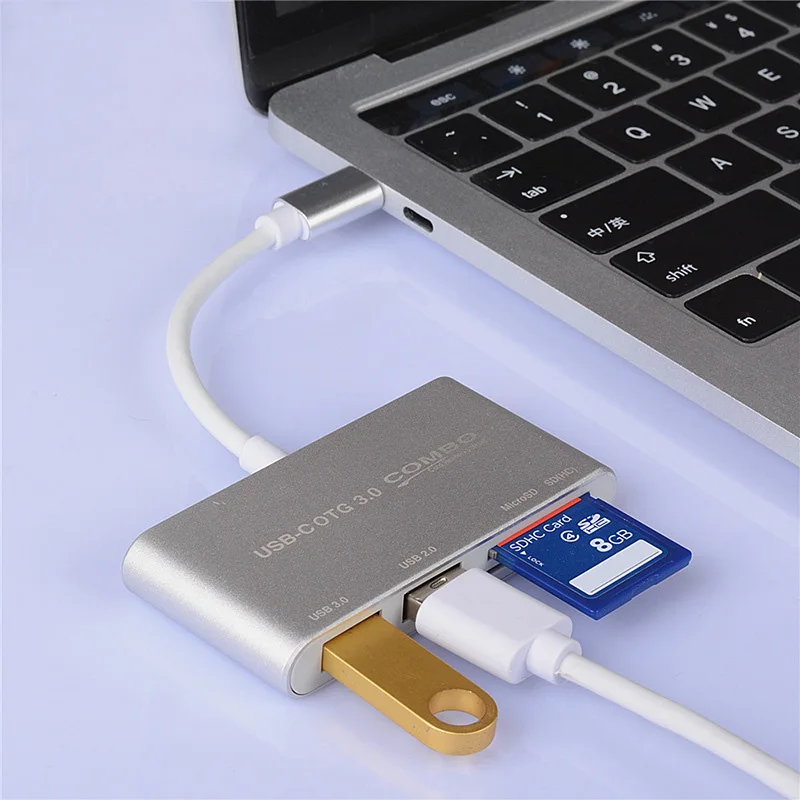 

USB Type-C 5 в 1 хаб и кардридер