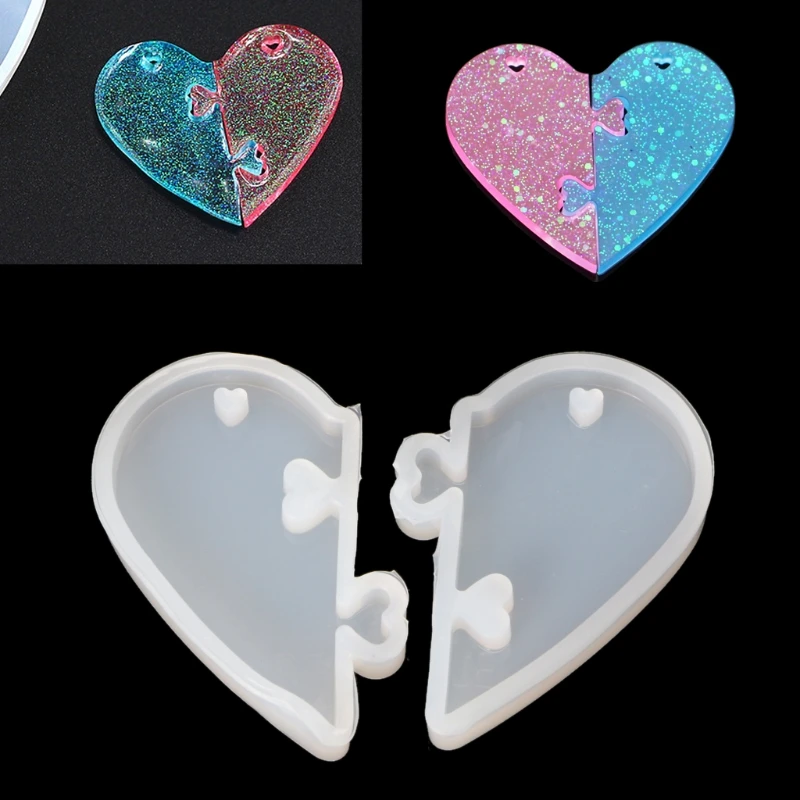 

Love locks for lovers Pendant Silicone Mold DIY Epoxy Resin Mould Jewelry Tools