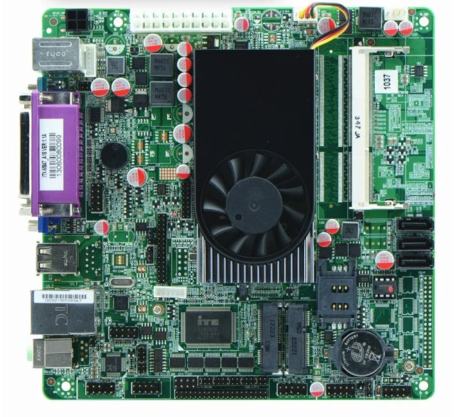 1037U двухъядерный процессор 22 нм/6 * COM/два 24bit LVDS/POS промышленные материнские