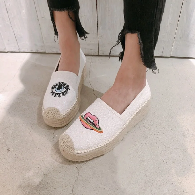 Новинка; женские слипоны; zapatos mujer plataforma; женская обувь; chaussures femme; эспадрильи для женщин