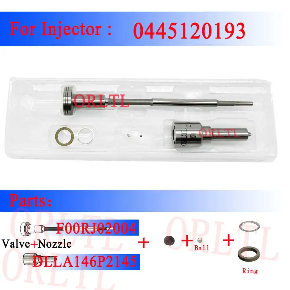 

ORLTL Nozzle Spare Parts DLLA146P2145(0433172145) Valve F00RJ02004 F00RJ01714 Injection Overhaul Kits For 0445120193