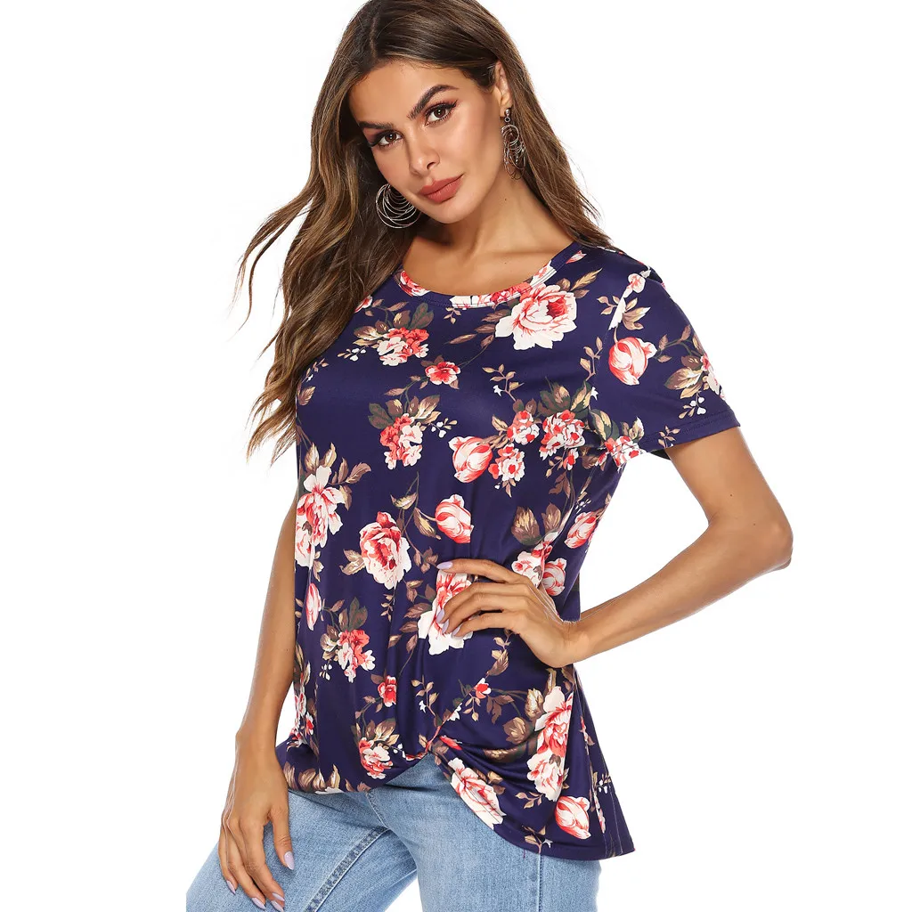 SAGACE летняя женская блузка с цветочным принтом Одежда для беременных