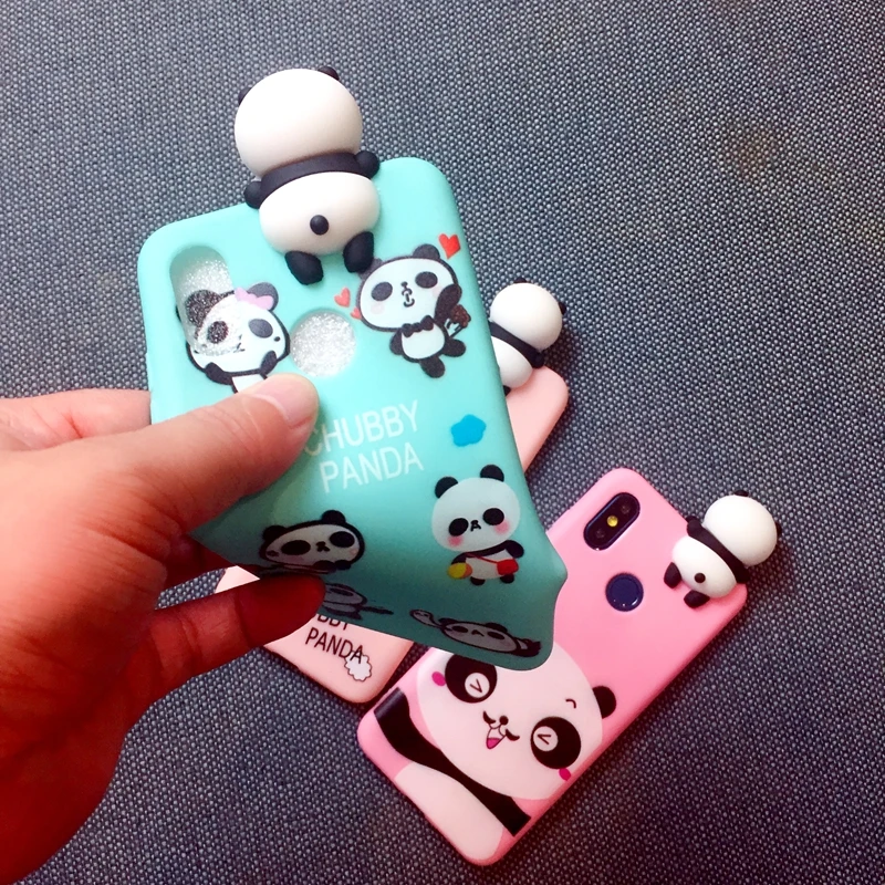 For Xiaomi A2 A1 Redmi S2 Y1 Cover 3D Cute Cartoon panda brothers funny toys soft phone case Lite Y2 Cases |
