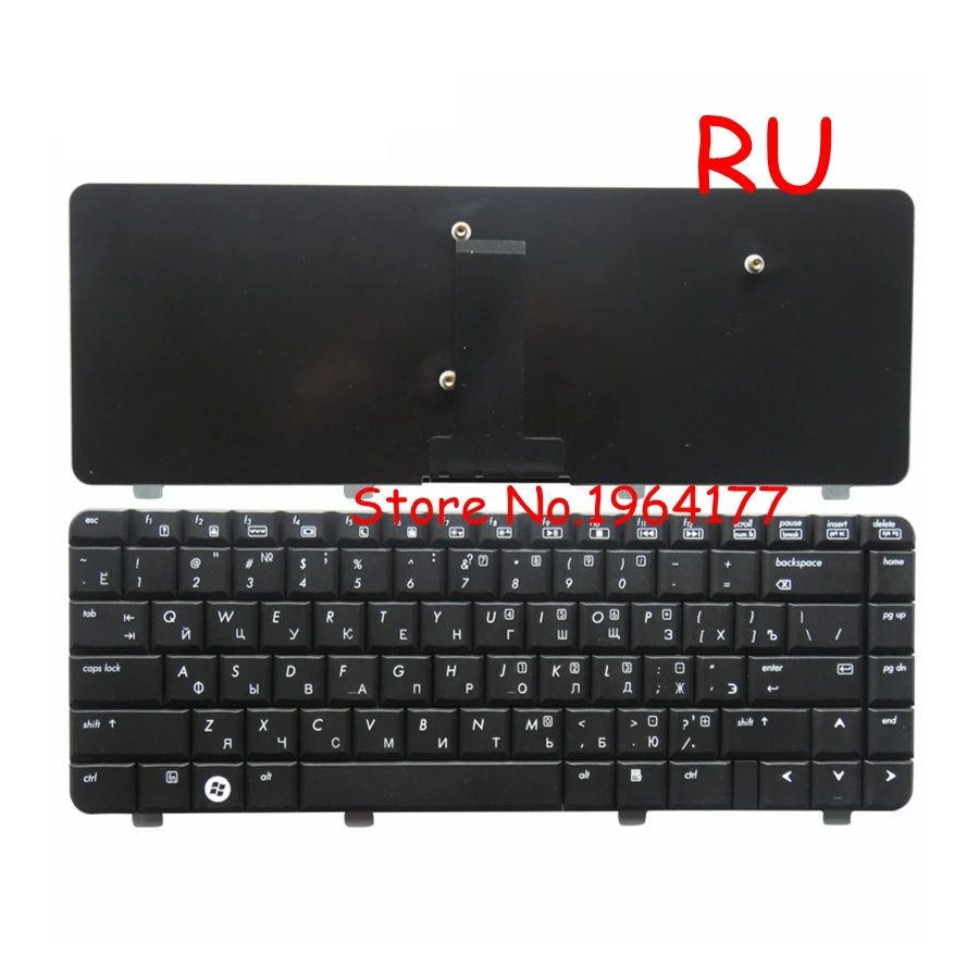 

RU Laptop keyboard for HP Compaq Presario C700 C727 C729 C730 C769 G7000 Russian 454954-251 V071802AS1 PK1302E0160 black