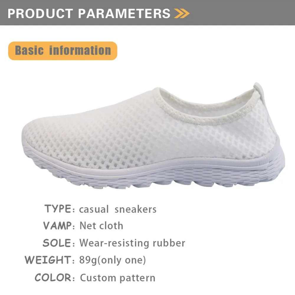 

INSTANTARTS Cute Pet Maltese Dog Printed Women Comfort Casual Shoes Female Flats Fashion Summer Mesh Zapatos Teen Girl Sneakers