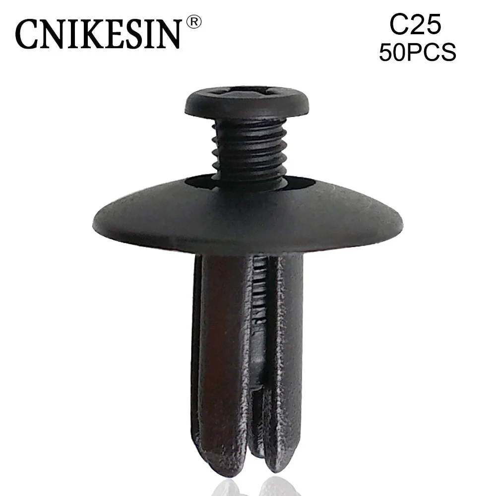 CNIKESIN 50 шт. C25 8 мм отверстие Универсальный фиксатор нажимного типа нейлоновая