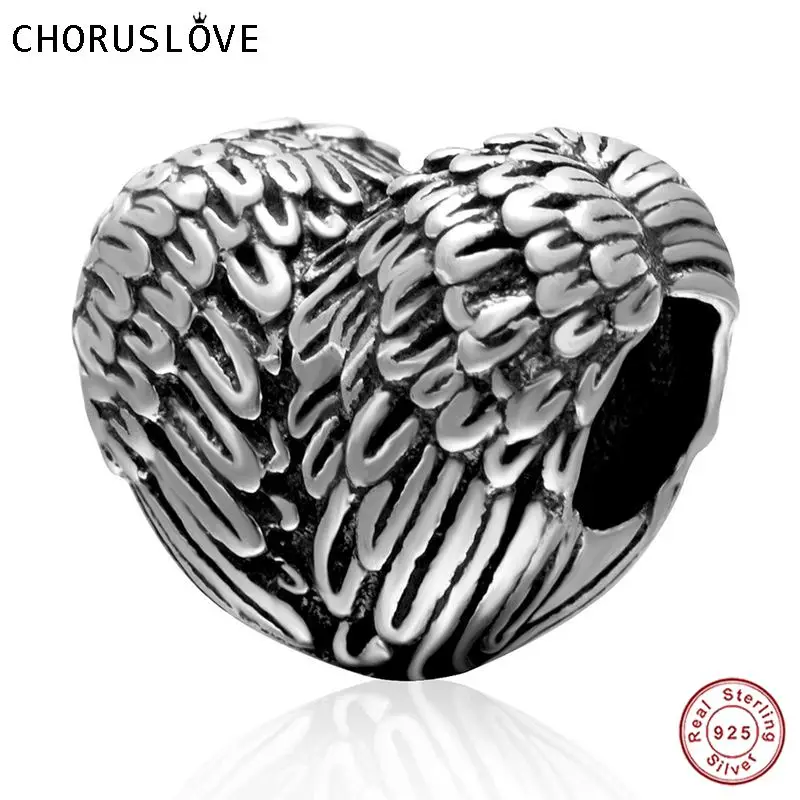 Choruslove Antique 925 Sterling Silver Special Skull Beads fit Pandora Charm Original Bracelet Halloween Gifts