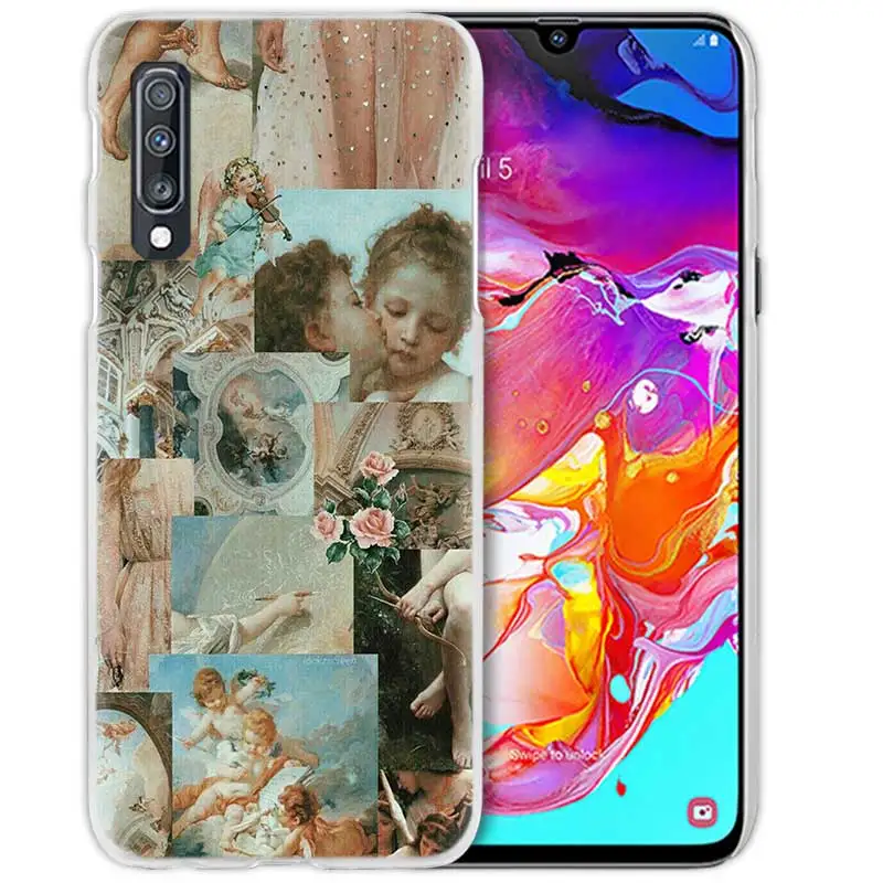 10 Художественный чехол с ангелом Амуром для samsung Galaxy A50 A70 A20e A40 A30 A20 A10 A8 A6 Plus A9 A7 жесткий прозрачный чехол для телефона из поликарбоната - Цвет: 10