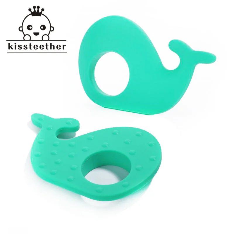 

1pcs Silicone Whale Teether Chew DIY Accessories Nursing Toy Teether Pendant For Necklace Bracelet Baby Teether