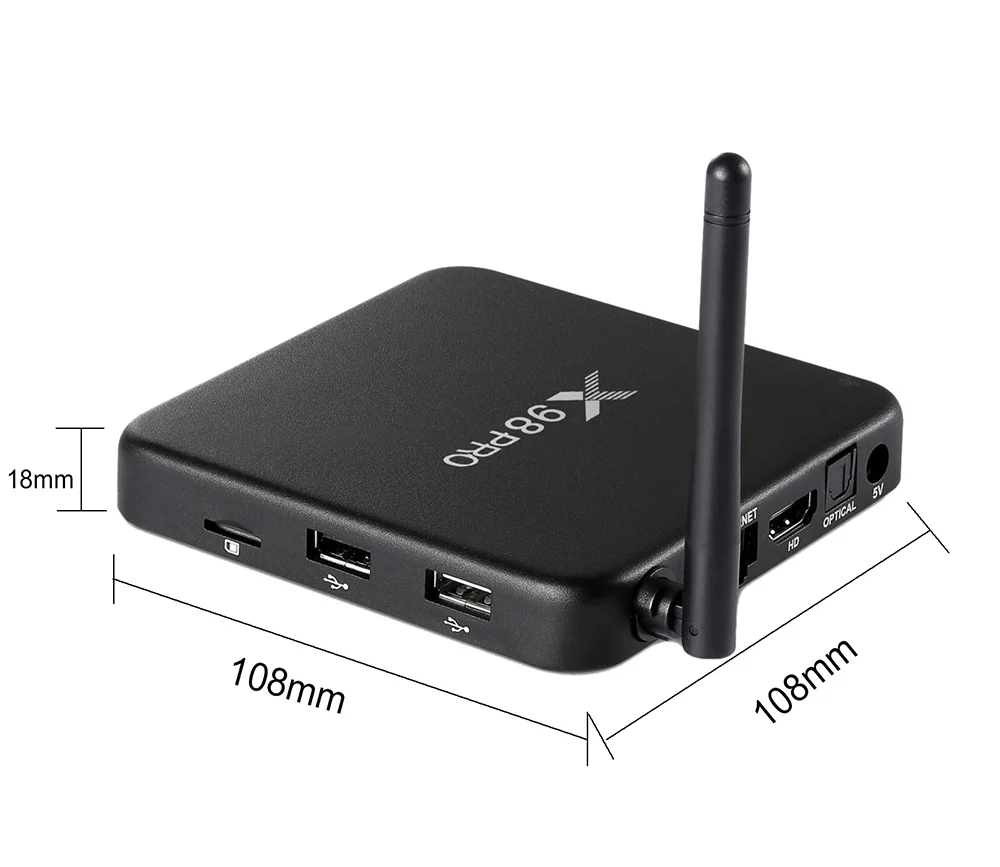ТВ-приставка VONTAR X98 PRO Amlogic S912 Android 2 ГБ/3 Гб 16 Гб/32 ГБ Восьмиядерный X98 pro металлическая приставка 4 к смарт-приставка