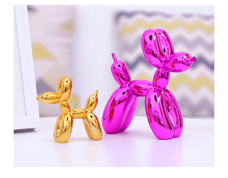 Jeff Koons Смола воздушный шар собака минимализм ремесла свадебный Декор Настольный орнамент абстрактное рукоделие смола скульптура декор для дома