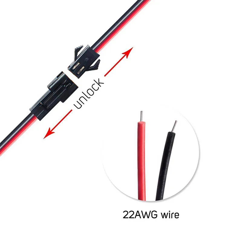 Недавно 5 пар 2 Pin SM JST разъем кабель провода 20 AWG разъемы MJJ88|Соединители| |