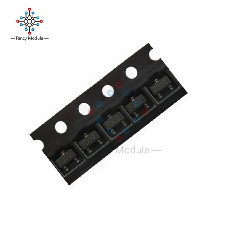 100 шт. 2N7002 702 SOT-23( SMD ) N-Channel 60V 115mA MosFET | Инструменты