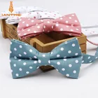 Мужской галстук-бабочка ianthe, винтажный галстук-бабочка в горошек для свадьбы, модный галстук-бабочка для жениха