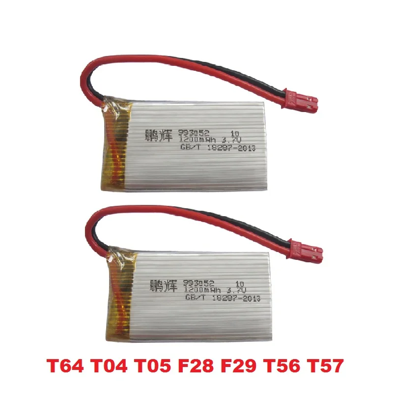 Ewellsold 2 шт 3 7 V 1200mAh Модернизированный литий полимерный аккумулятор для T64 T04 T05 F28 F29