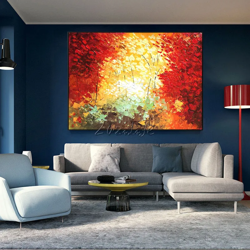 Картина на холсте палитра нож 3D текстура caudros decoracion акриловое дерево настенная