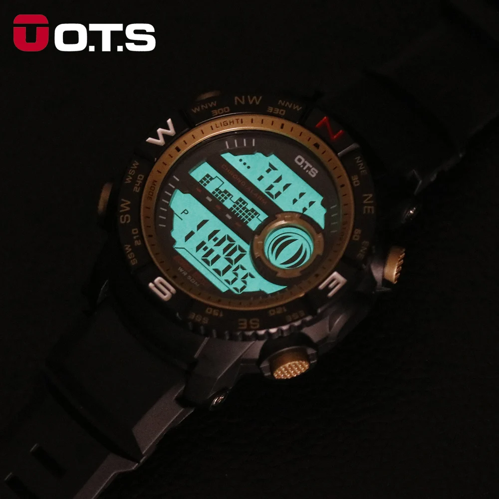 Фото Часы мужские наручные с цифровым светодиодным дисплеем 50 м clock button clock automaticwatches guys Часы мужские наручные с цифровым светодиодным дисплеем 50 м clock button clock automaticwatches guys