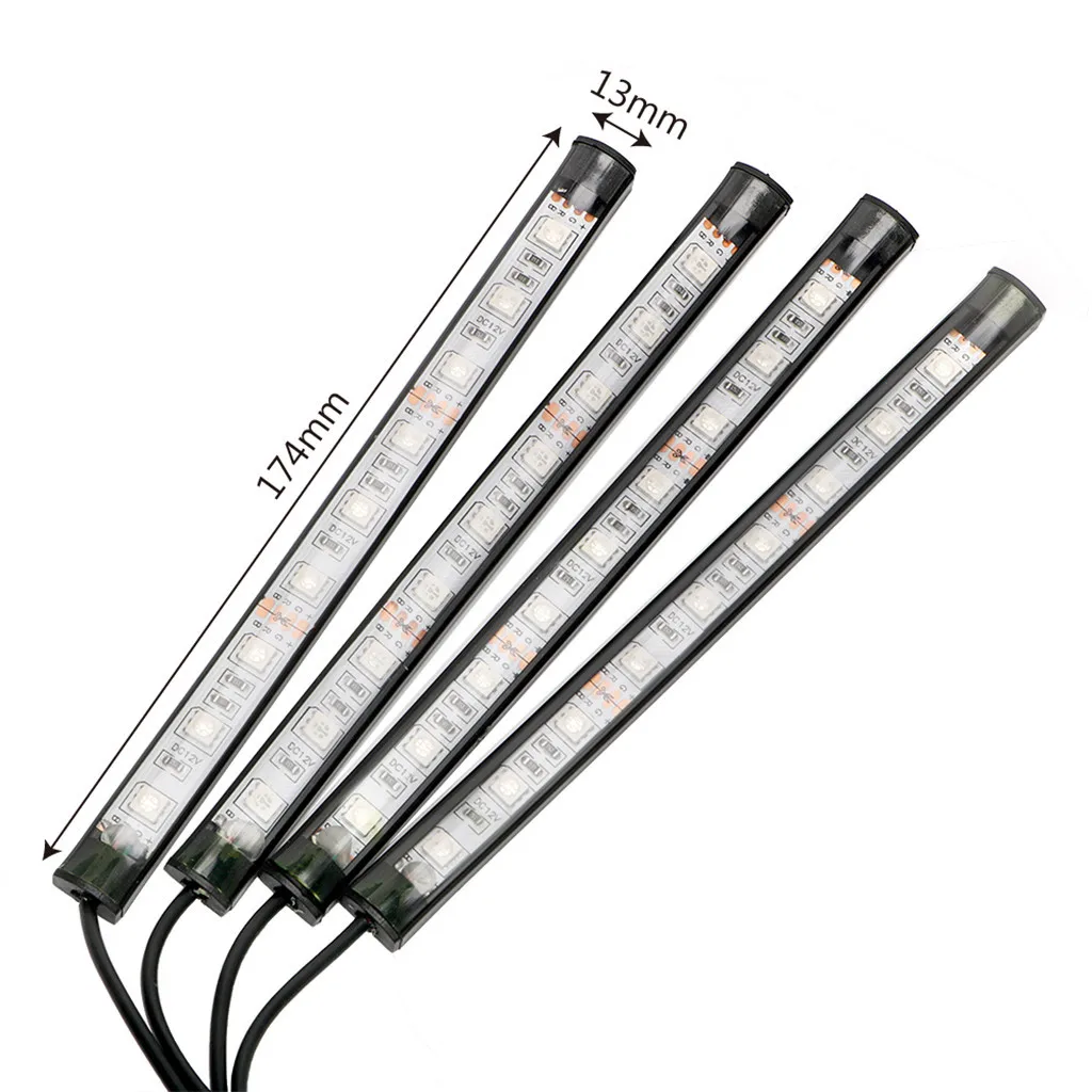 4PCS car universal 9LED soft version cigarette lighter head voice control colorful APP atmosphere light RB9D/FWD1T402 19Mar27 | Автомобили