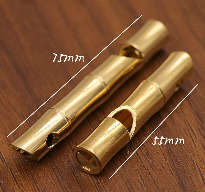 Однотонный латунный свисток подвеска для брелока ожерелье браслета чехол