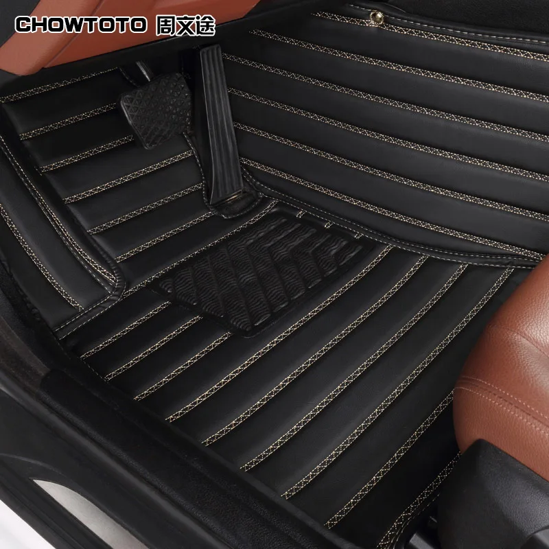 Двухслойные автомобильные коврики CHOWTOTODouble для Audi A1 A3 A4 A5 A6 A7 A8 A4L A6L A8L S3 S5 S6 S7 S8 Q3 Q5 Q6