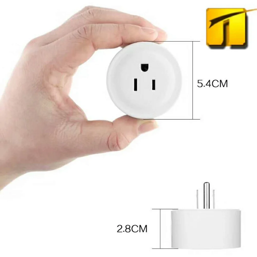 WiFi Socket Wireless Smart Plug Mini Outlet works with Alexa Google Home IFTTT Remote Control Timing Function No Hub Required |