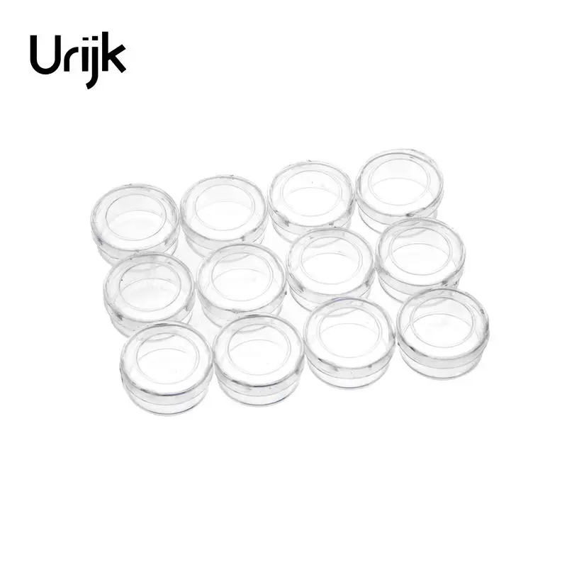 Urijk 12 шт. цилиндрическая акриловая коробка для хранения Hyaline коробки ювелирных
