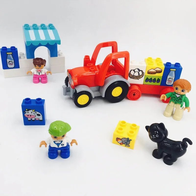 

Large Building Blocks bricks DIY My First Truck Big size Toy accessories compatible with Duploed Parts kids xmas gifts