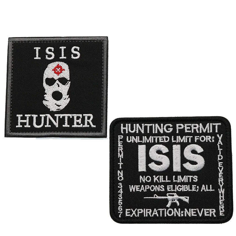 ISIS Охота PERMIT3D повязка на руку с вышивкой в стиле милитари воин силы газа хаки