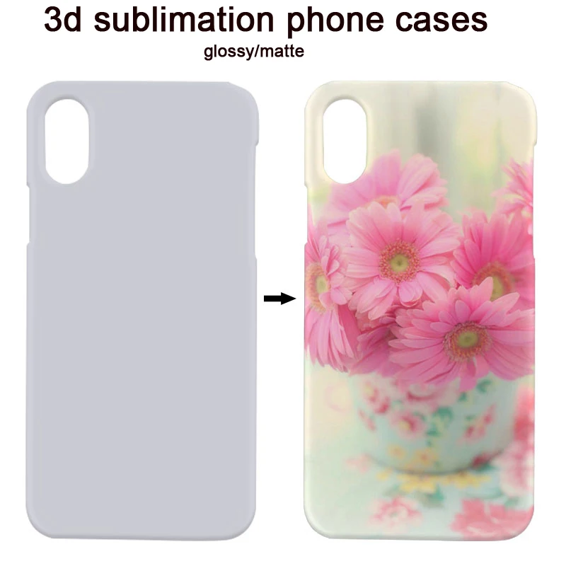 150 шт./лот Белые Глянцевые/матовые 3D сублимационные Чехлы для IPHONE 7 plus пустые
