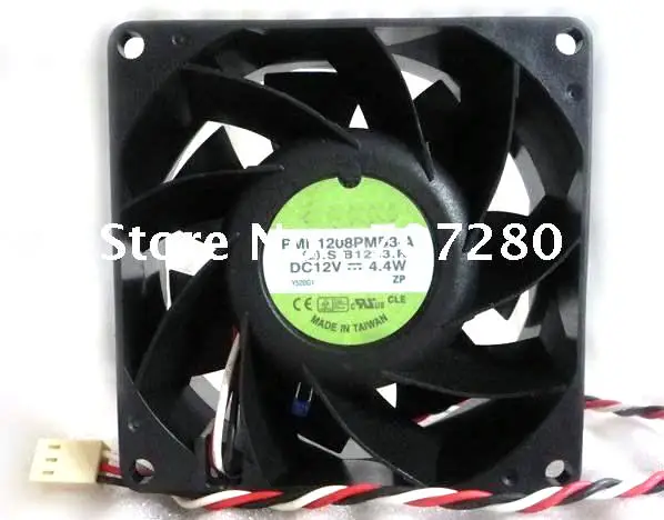 Новый оригинальный PMD1208PMB3-A 80*80*38 мм (8 см) 12V 4 W охлаждающего вентилятора компьютера