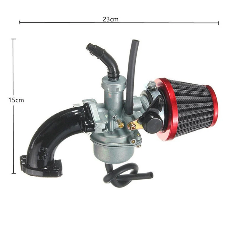 Carb впускная труба карбюратора воздушный фильтр для питбайк 110cc 125cc PZ22 22 мм Высокое качество Замена аксессуары топливо детали