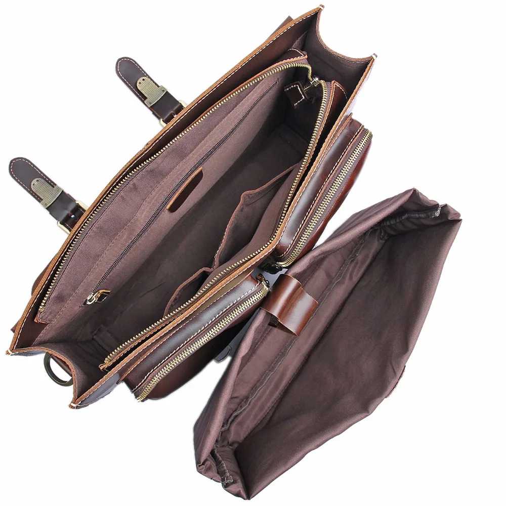 Мужская сумка J.M.D блестящая из коровьей кожи для ноутбука 7105Q 1|leather man bags|shoulder bags for