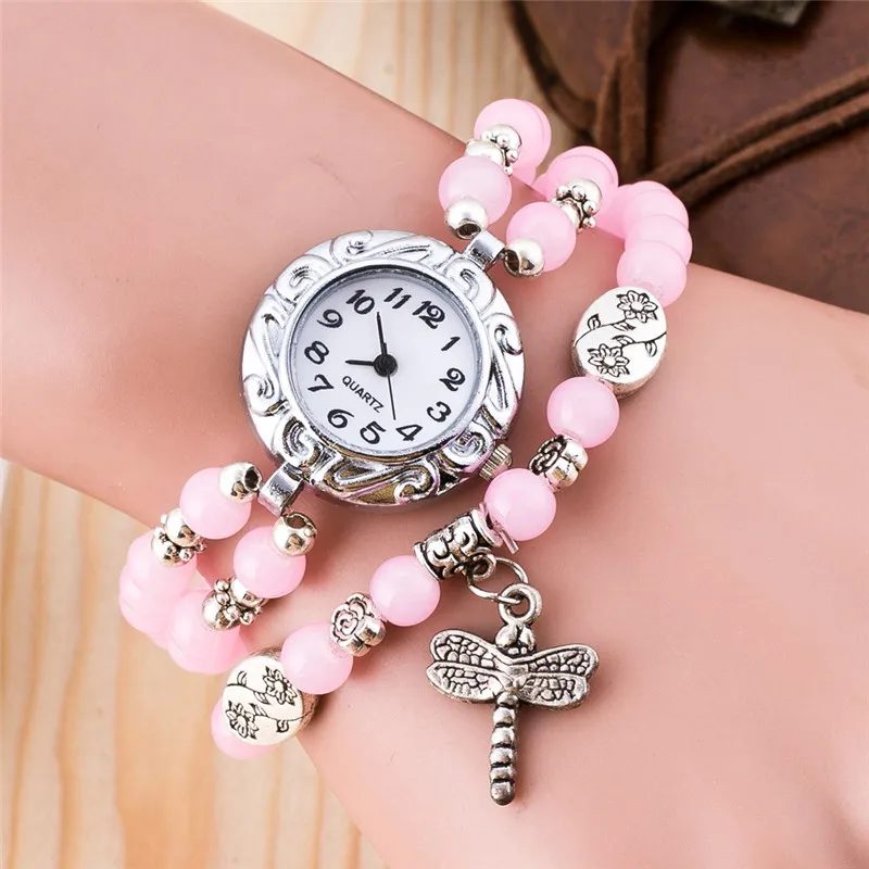 Женские часы браслет кварцевые наручные со стразами кожаный ремешок mujer relojes horloge