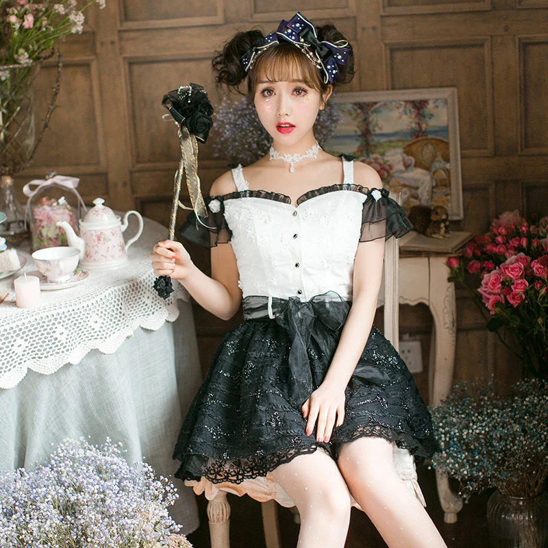 

Princess sweet lolita blouse Candy Rain sweet slim blouse Chiffon blouse C22AB7068