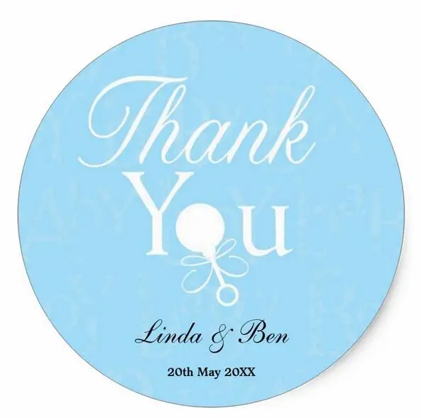 

1.5inch Baby Shower Favor Classic Round Sticker