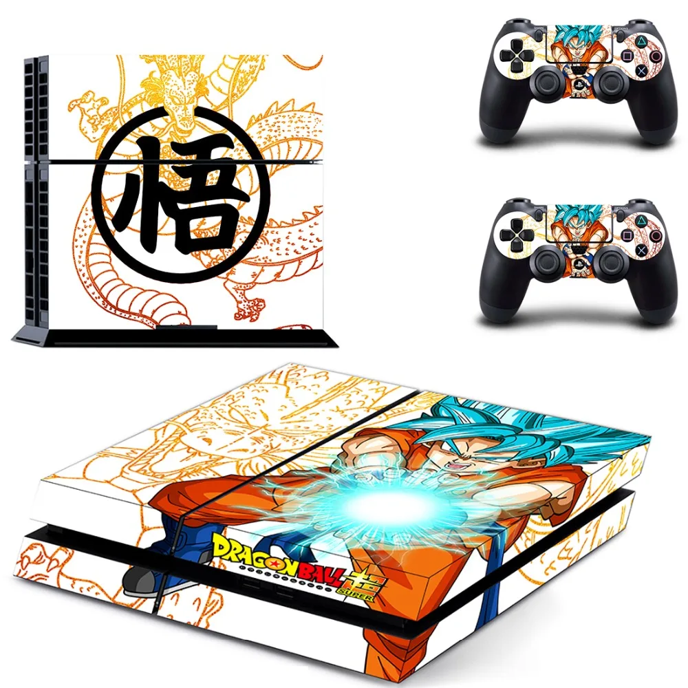 Наклейка на кожу Dragon Ball Son Goku PS4 Виниловая наклейка для консоли Sony Playstation 4 и 2
