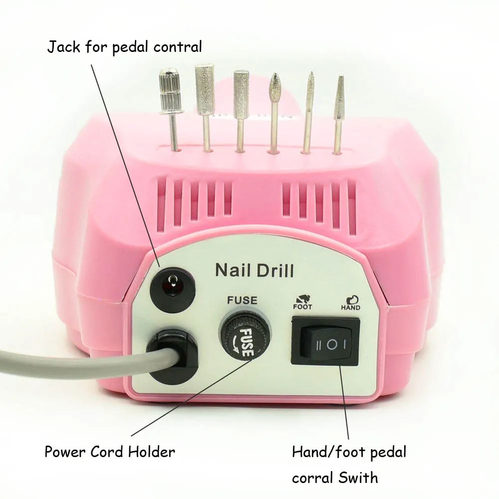 Pro 30000 об/мин Электрическая дрель для ногтей маникюрная машина электрические