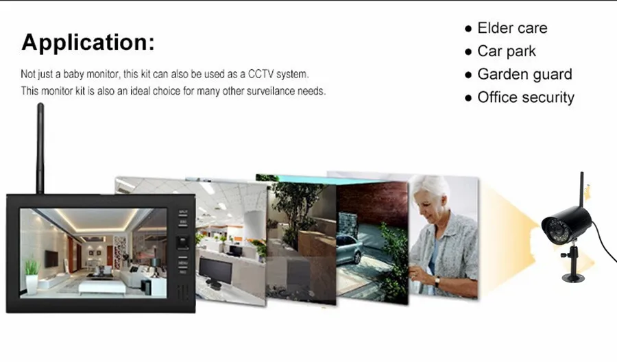 " lcd cctv система безопасности wifi беспроводная камера видеонаблюдения комплект обнаружения движения наружная ИК камера dvr Комплект sd w/запись