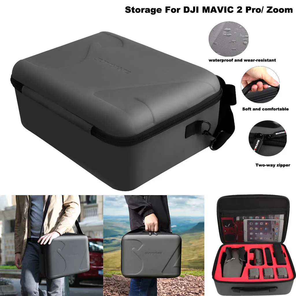 Pu+ EVA жесткий водонепроницаемый чехол для переноски сумка коробка для DJI MAVIC 2/PRO/AIR/Spark Drone защитная сумка