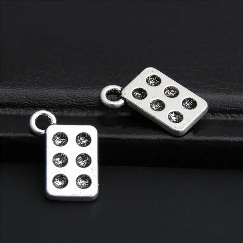 

50pcs Silver Color Muffin Rectangle Charm Kitchen Utensil Pendant DIY Necklace&Bracelet A2776
