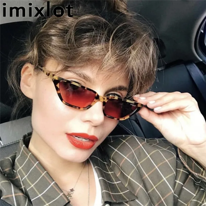 Imixlot Винтажные Солнцезащитные очки кошачий глаз женские брендовые дизайнерские