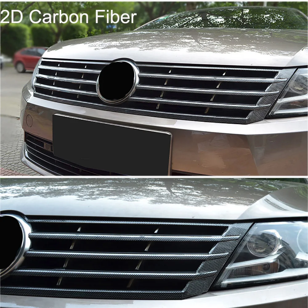 Карбоновый волокнистая Решетка переднего бампера Защитная пленка для