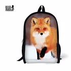 Школьный рюкзак для девочек и мальчиков HUE MASTER Fox, легкий рюкзак 17 дюймов, учебная сумка