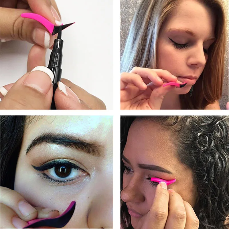 1 пара шаблоны для кошачьей подводки глаз трафаретные модели профессиональный